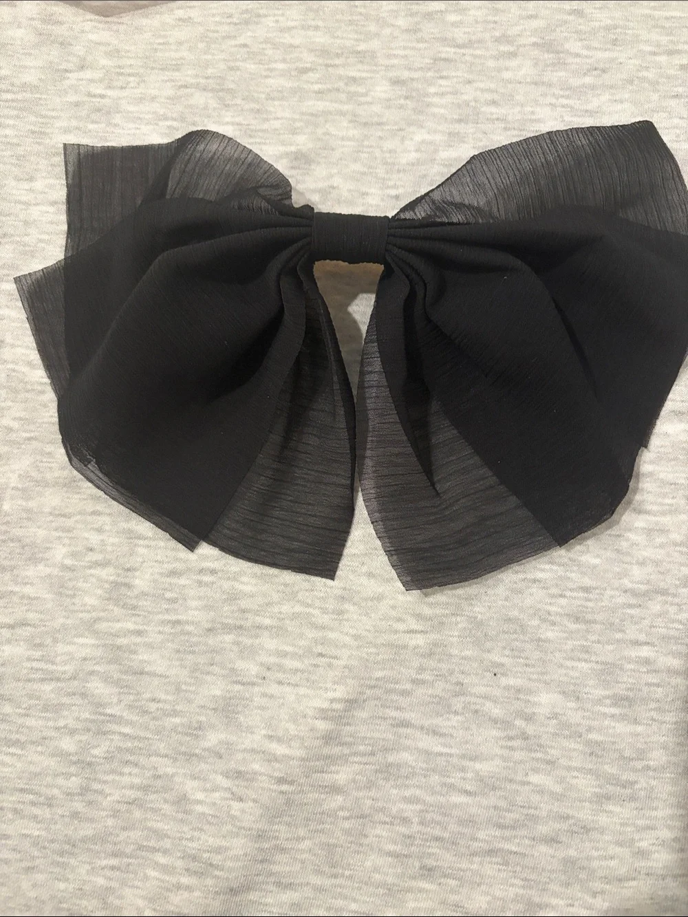J. Crew Black Sheer Bow Hair Clip/NWT